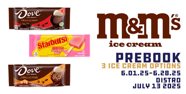M&M MARS ICE CREAM PREBOOK
